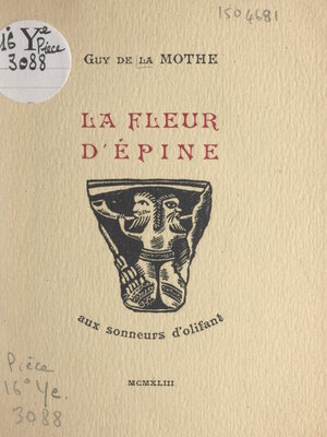 cover image of La fleur d'épine